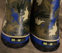 Dinosaur rain boots Waterproof Neoprene Kid Mud MCIKCC Rubber Pull On sz 5 New
