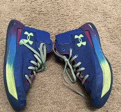 Under Armour Wardell SC Stephen Curry Size 5Y Sneakers Blue And Green Shoes