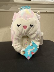 Squishmallows Lesidi the Owl Multicolor Plush Slippers Unisex Kids Size 4/5