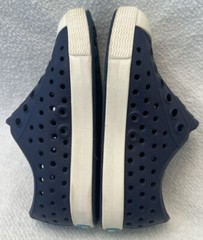 NATIVE Jefferson Shoe Regatta Blue Shell White Kids C6 Slip-on Waterproof $40