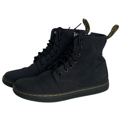 Dr. Martens Junior Marley Black Canvas Casual Boots size 13