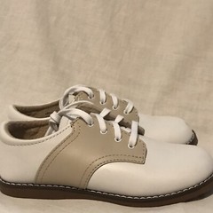 NEW Footmates Youth Child Size 12 M Shoes Cheer White/Ecru 8404