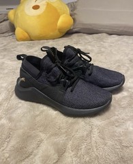 PUMA Anzarun Lite Unisex Kids Athletic Sneakers Black/Gray US 6.5 EU 37