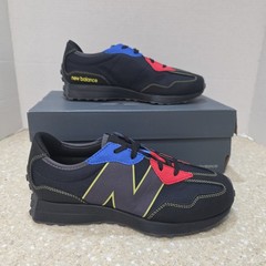 New Balance GS 327 Black/Red/Blue Sneakers Big Kids 6Y | Womens Size 7.5 NIB