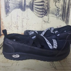 Sizw 4 Chaco Shoes Odyssey Slip-ins Black Mesh Comfort Round Toe Low J180279