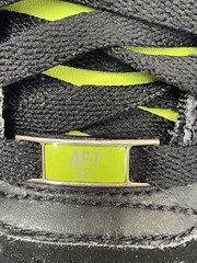 Nike Air Force 1 Black Volt GS Kids Sneakers Neon Green 314192-007 Youth Size 6Y