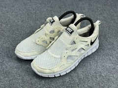Nike Free Run 2 GS ‚White Black‘ Kid Size 7y Running Walking Athletic DD0163-100