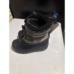 Member’s Mark Kids Snow Boots Black Grey Faux Fur Lined Cold Rated Size 13/1 NEW