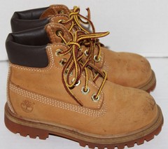 TIMBERLAND~Primaloft 200 gram~WHEAT~Ankle BOOTS~Lace Up~12809~KID’S Youth US 9