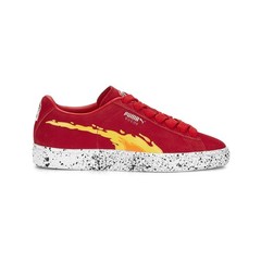 PUMA Patrol X Marshall Suede Lace Up Youth Boys Red Sneakers Casual Shoes 38848