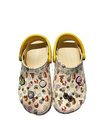 New Crocs Classic Spring Break Clog K Flower Cool Multicolor Clog Kids Size j5