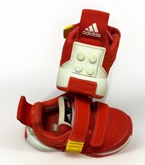 Kid Sneaker Size 4 Lego Adidas Collab Red 4K Running Shoe Toddler Baby