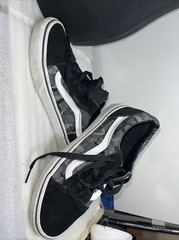 Vans Camo Old Skool Skate Sneakers Black/white Camo Kids 4.5