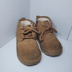 UGG Neumel II Boot Suede 1017320K Chestnut Unisex Children Sz 8 Winter Cozy
