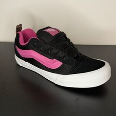 VANS Knu Skool Junior’s Leopard Pop Black Pink Skate Shoes Casual Thick Tongue