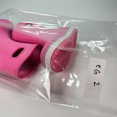 Crocs Crocband Rain Boot Pink Round Toe Kids Waterproof Rain Boots Girls Size 8