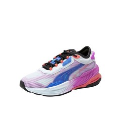 PUMA Extent Nitro Ultraviolet Lace Up Youth Girls Purple, White Sneakers Casual