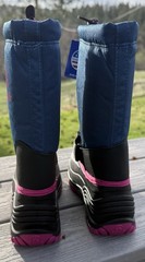 Waterproof Boots Size „Big Kid 5“ Insulated Kid Boots Blue With Pink Trim NWT