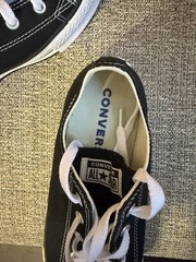 Converse Chuck Taylor All Star EVA Lift Kids US Sz 6 Black/White Platform Shoes