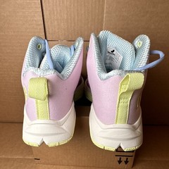Moolah Press Break V2-YEL Unisex Kids 4.5 Purple/Blue/Yellow Mid Top