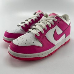 Nike Dunk Low GS Laser Fuchsia White Pink Sneakers FB9109-102 Size 5.5Y