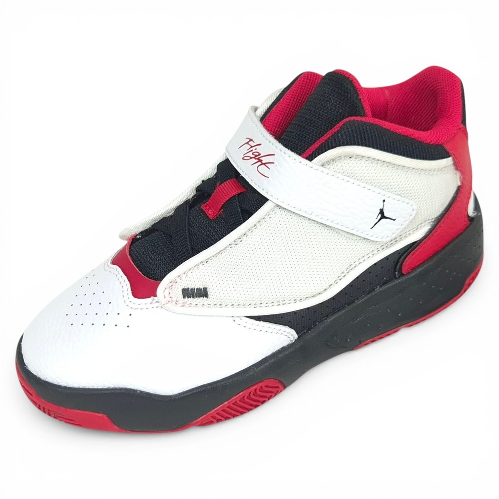 Jordan Max Aura 4 (PS) Flight DQ8403-106 Kids Sneakers White Black Red New