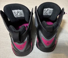Nike Air Jordan True Flight GS Black Deadly Pink 342774-009 Size 4.5Y / Women 6