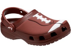 CROCS 210158-2FL CLASSIC FOOTBALL CLOG_BROWN/WHITE-SIZE 11