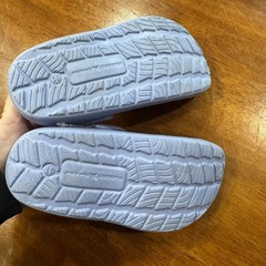 RUGGED SHARK Blue Sherpa Lined Back Ankle Strap Clogs Size 11 Kids