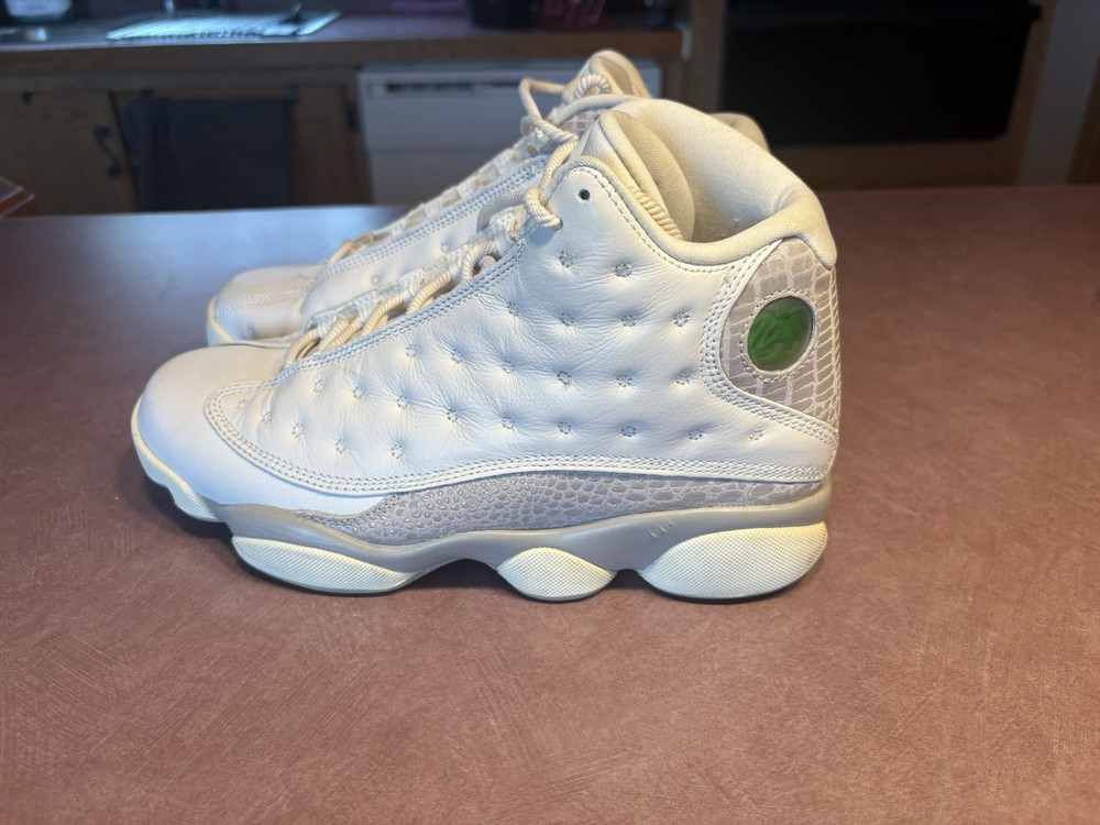 Nike Air Jordan 13 Retro Phantom Size 8.5 Women/7Y White Moon Croc