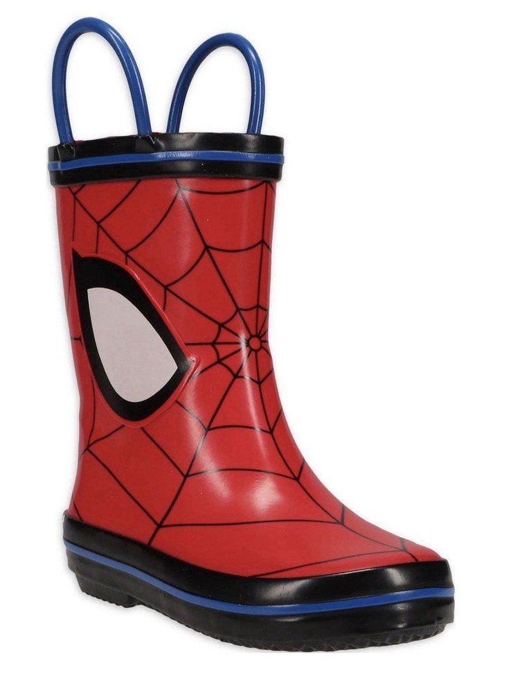 Marvel Spiderman Children’s Rubber Rainboots Sz (5-6)