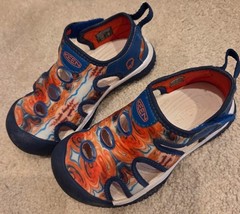 Keen Toddler Sz 10 Sandal Water Shows GUC Red White Blue Tye Dye Pattern