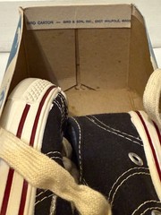Vintage Converse Kids Size 12 Black Low Top Sneakers w/ Box USA Style 👟