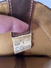 Itasca Leather Brown/ buckaroo camo Boots Unisex Kids (size 4)