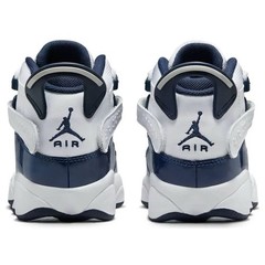Nike Air Jordan 6 Rings White Midnight Navy GS Shoes Sneakers 323419-124 NEW