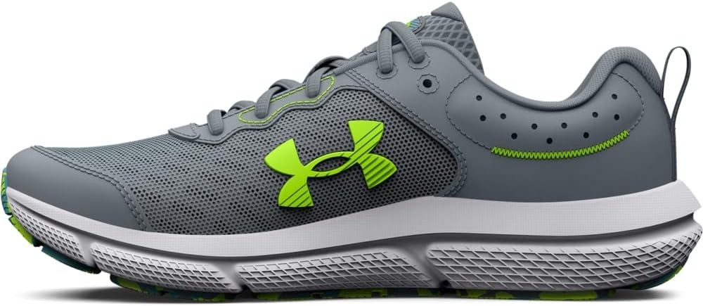 Under Armour Unisex-Child Grade School Assert 10 Running Shoe, Gravel-Glacier 6Y