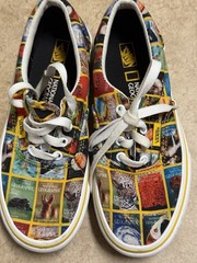 VANS Off The Wall Kids National Geographic Graphic Low Top Lace-Up Sneaker US 3