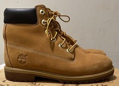 Timberland Junior 6″ Premium Waterproof Boots Wheat Nubuck 12909 Size 6M