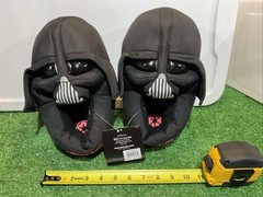 Star Wars Darth Vader 3D Soft Plush Slippers House Shoes Kids Size: M 7-9 New
