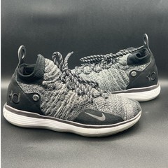 2017 Nike KD 11 Black Grey Flyknit – Kids Youth Size 7Y Women’s Size 8.5 USED
