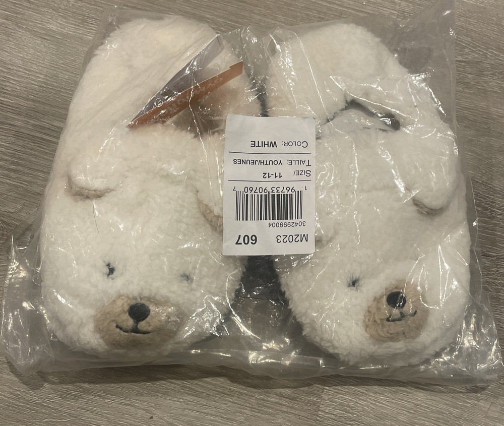 Little Kids Gymboree Size 11-12 Bear Slippers