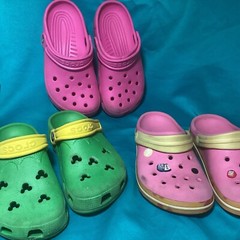 Lot Of 3 Pairs Crocs Kids Size 1/3, 2/4, J2