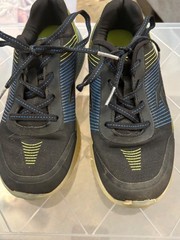 Reebok Galaxy Athletic Shoes Size 2K Blue Yellow Mesh Sneakers Athleisure