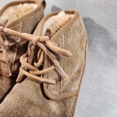UGG Neumel II Big Kids Size 5 Chestnut Brown Suede Lace Up Boots Shoes 1017320K