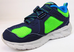 SKECHERS Low Top Athletic Lights Sneakers, Little Kids Size 10.0 K, Navy Green