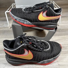 Nike LeBron XX (GS) 20 Trinity Size 6.5Y Youth Black Red Gold Swoosh DQ8651-001
