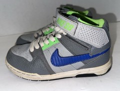 Nike SB Mogan Mid Skateboard 645025-044 Green Blue Gray Shoes Toddler 12C