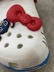 Crocs Hello Kitty Size C 13 Classic Clog White/Red Kid Sandals