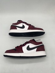Jordan Big Kid’s 1 Low SE Dark Beetroot/Black-Roma Green DM0589-635 Youth Size 5