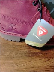 TIMBERLAND KIDS PREMIUM 6-INCH WATERPROOF BOOTS A1VKE Size 2.5 Burgundy